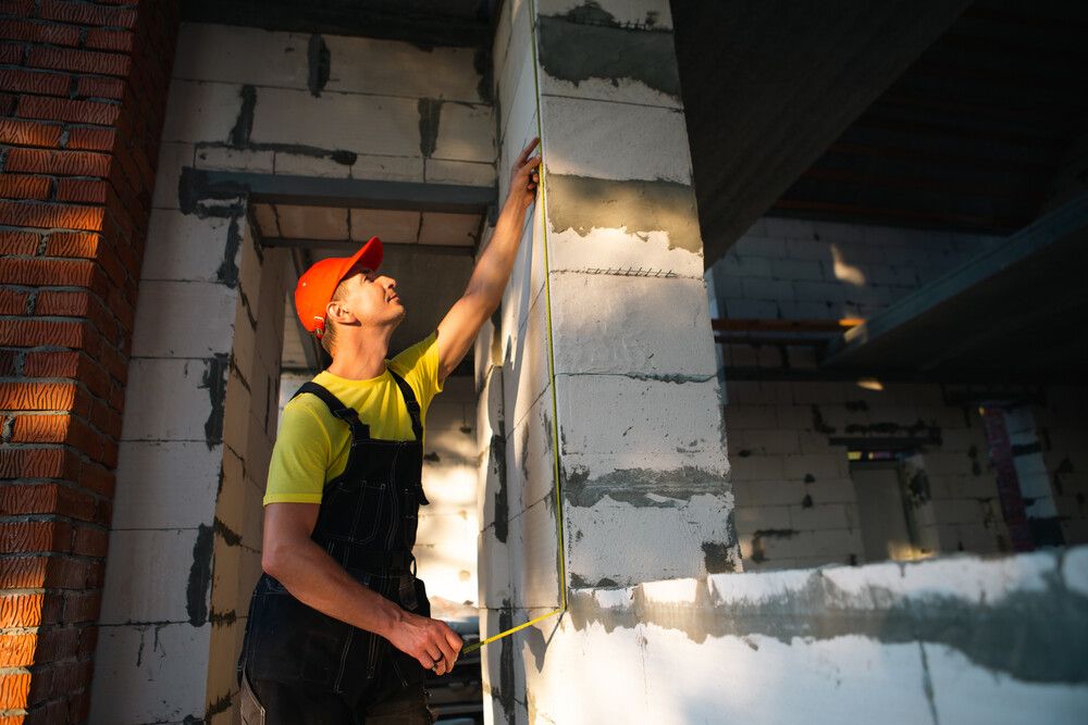 Obrero realizando rehabilitaciones de una casa